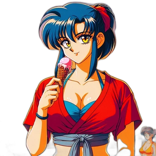 staff, weapon, vaporwave, anime transparent PNG cut-out