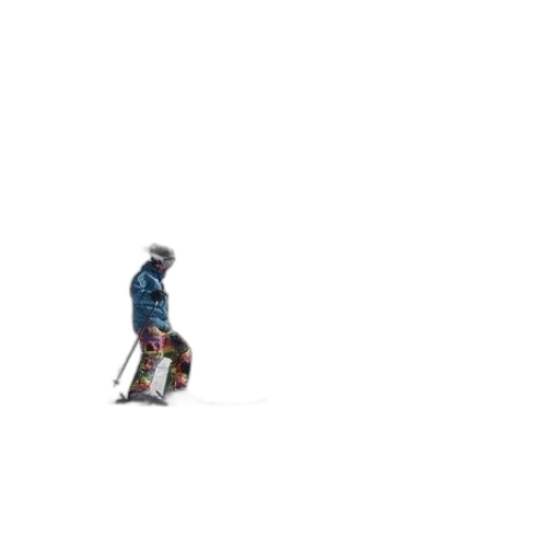 robot, jacket, shoes, staff transparent PNG cut-out