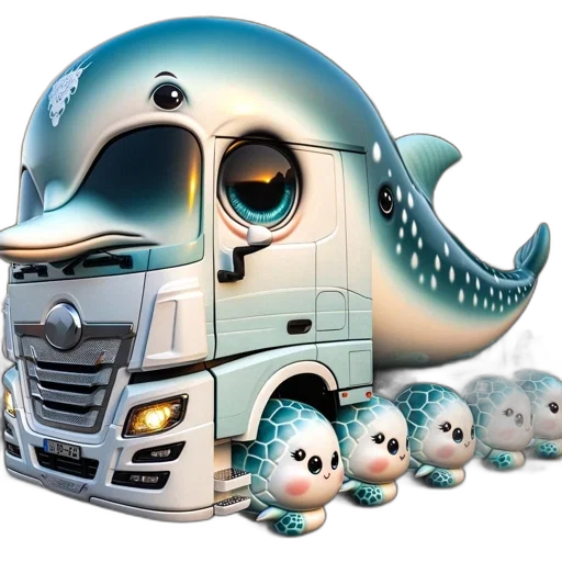 robot, car, 3d render, concept art transparent PNG cut-out