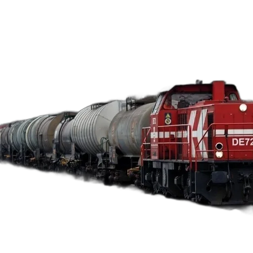 photorealistic, 3d render, red, train transparent PNG cut-out