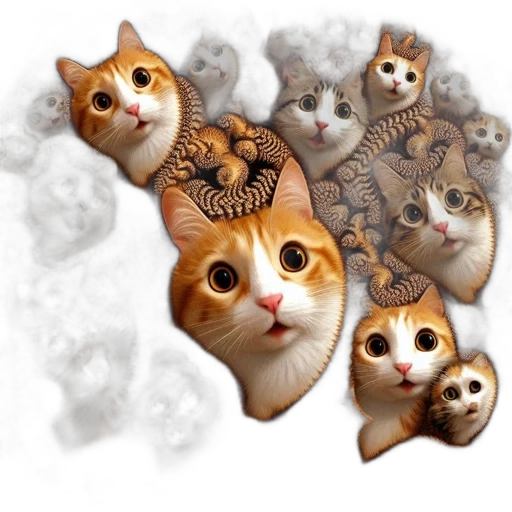 animal, photorealistic, concept art, pixel art transparent PNG cut-out