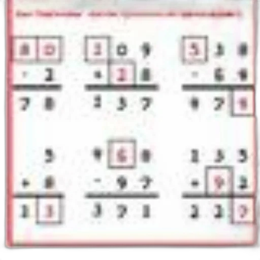 math, worksheet, six, problems transparent PNG cut-out