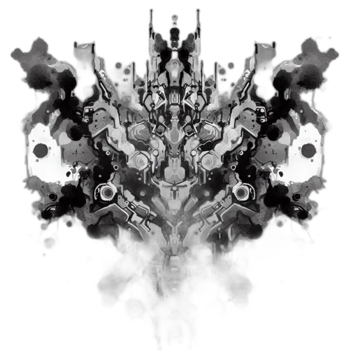 crown, mask, dragon, robot transparent PNG cut-out
