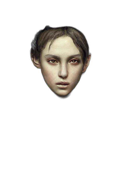 face, mask, creature, staff transparent PNG cut-out