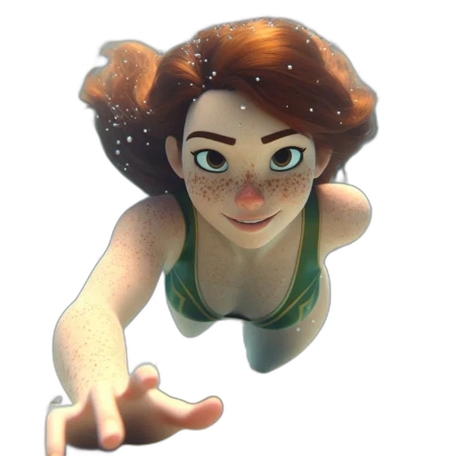 face, dress, staff, creature transparent PNG cut-out