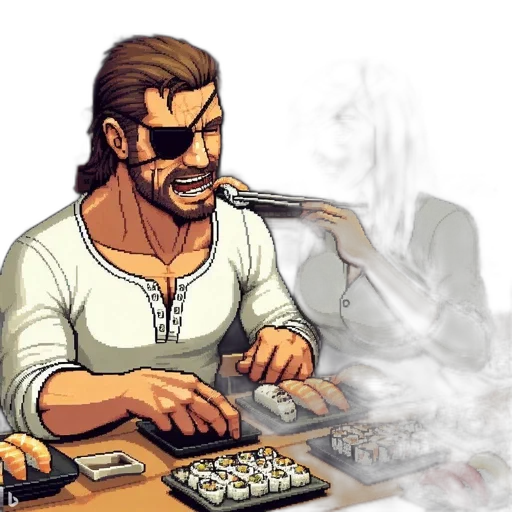 cyberpunk, concept art, comic book art, pixel art transparent PNG cut-out
