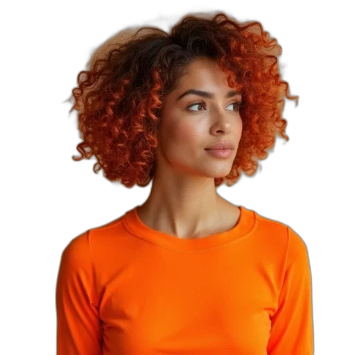 dress, hair, jacket, staff transparent PNG cut-out