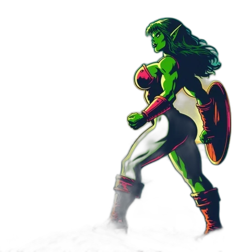 concept art, comic book art, fantasy art, 3d render transparent PNG cut-out