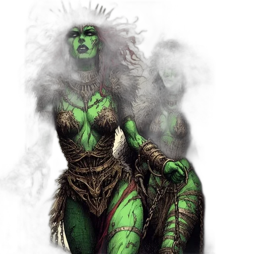 fantasy art, concept art, comic book art, photorealistic transparent PNG cut-out