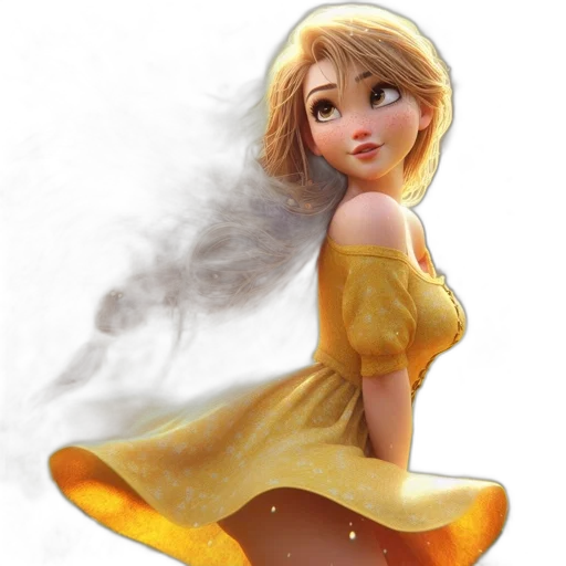 dress, staff, concept art, fantasy art transparent PNG cut-out