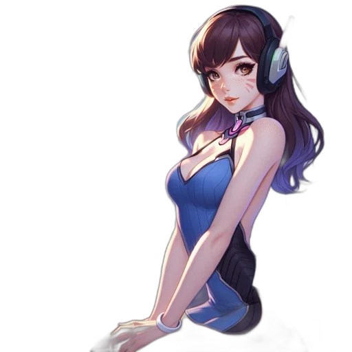 dress, staff, weapon, face transparent PNG cut-out