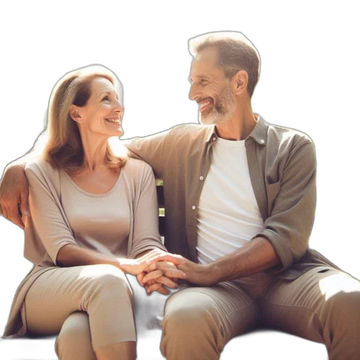 jacket, photorealistic, mature, couple transparent PNG cut-out