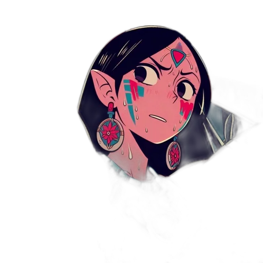 jewelry, face, mask, creature transparent PNG cut-out