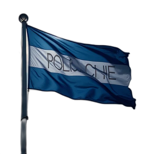 umbrella, blue, police, flag transparent PNG cut-out