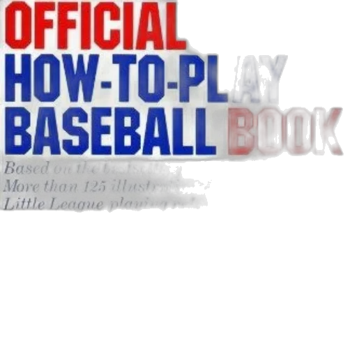official, how-to-play, baseball, book transparent PNG cut-out