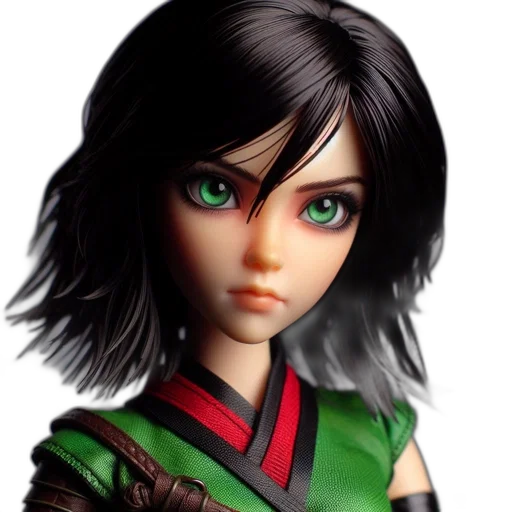 face, weapon, 3d render, fantasy art transparent PNG cut-out