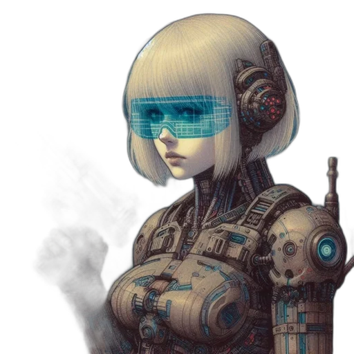 robot, face, weapon, mask transparent PNG cut-out