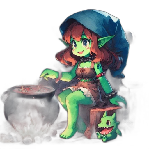 staff, creature, concept art, fantasy art transparent PNG cut-out