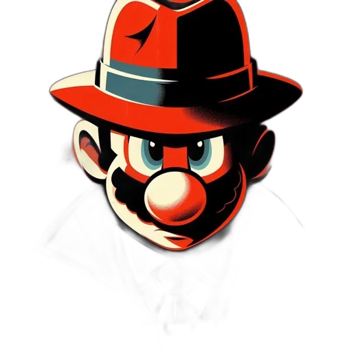 hat, mask, staff, face transparent PNG cut-out