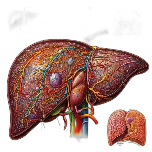 anatomical, illustration, human, liver transparent PNG cut-out