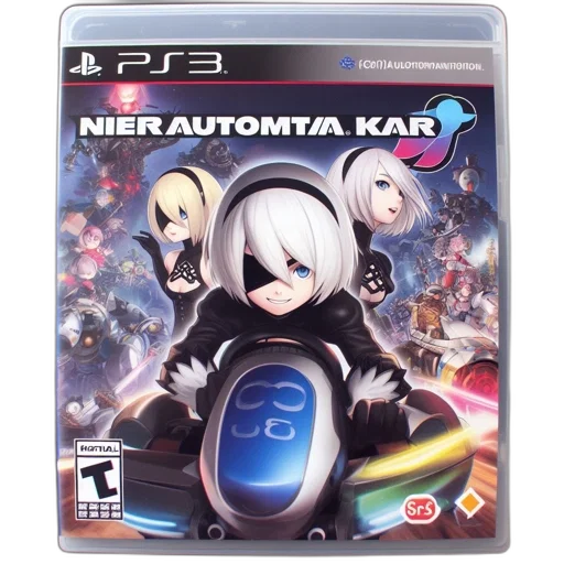 3d render, cover, art, nier transparent PNG cut-out