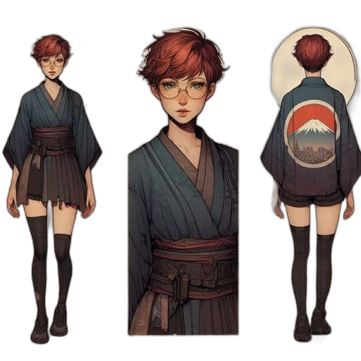 jacket, concept art, fantasy art, anime transparent PNG cut-out