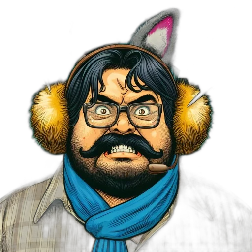staff, hat, animal, jacket transparent PNG cut-out