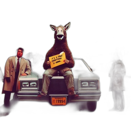animal, car, concept art, photorealistic transparent PNG cut-out