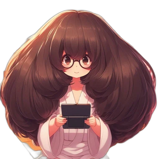 hair, staff, dress, crown transparent PNG cut-out