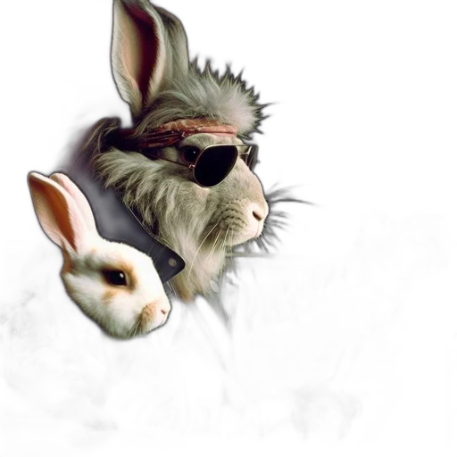 animal, mask, concept art, photorealistic transparent PNG cut-out