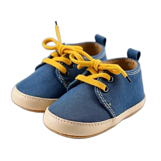 shoes, 3d render, photorealistic, blue transparent PNG cut-out