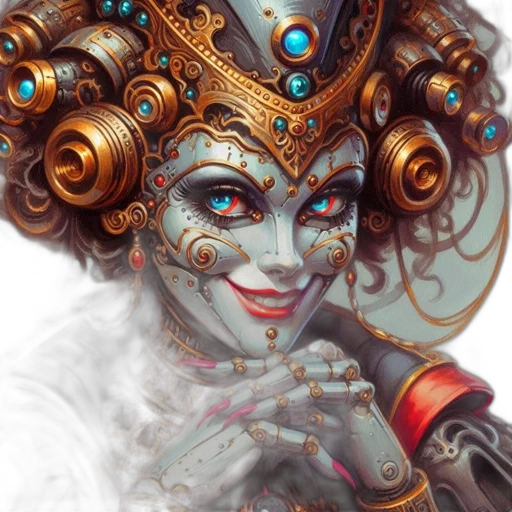 mask, face, crown, jewelry transparent PNG cut-out