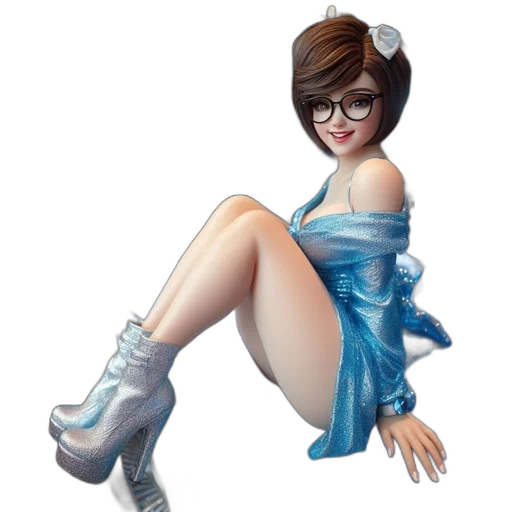 dress, robot, staff, shoes transparent PNG cut-out
