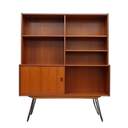 furniture, scandinavian, danish, teak transparent PNG cut-out