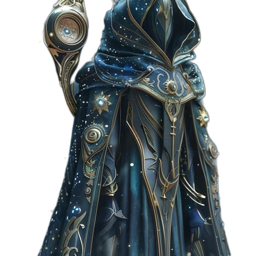 dress, staff, jewelry, sword transparent PNG cut-out