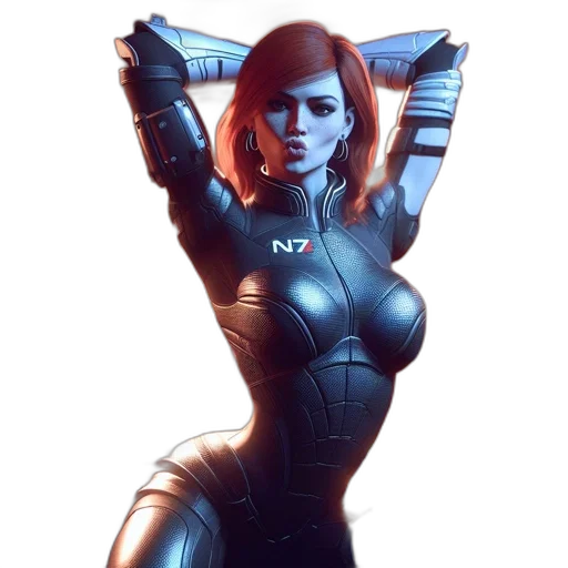 robot, dress, comic book art, concept art transparent PNG cut-out