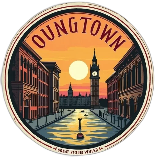 city street, greetings, youngstown, ohio transparent PNG cut-out