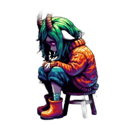 jacket, shoes, mask, creature transparent PNG cut-out