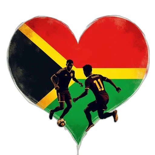 african, flag, heart, shaped transparent PNG cut-out