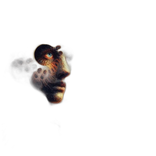 mask, face, creature, dragon transparent PNG cut-out