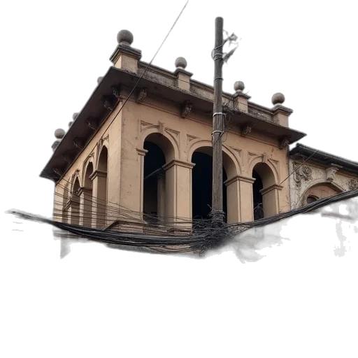 building, umbrella, staff, hair transparent PNG cut-out