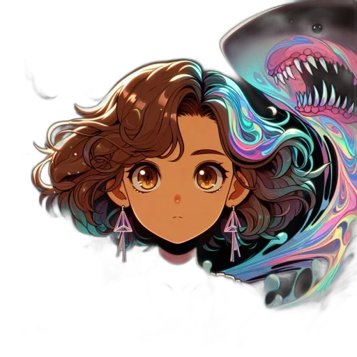 hair, mask, creature, jewelry transparent PNG cut-out