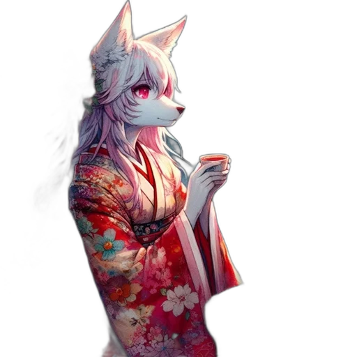 dress, mask, staff, flower transparent PNG cut-out