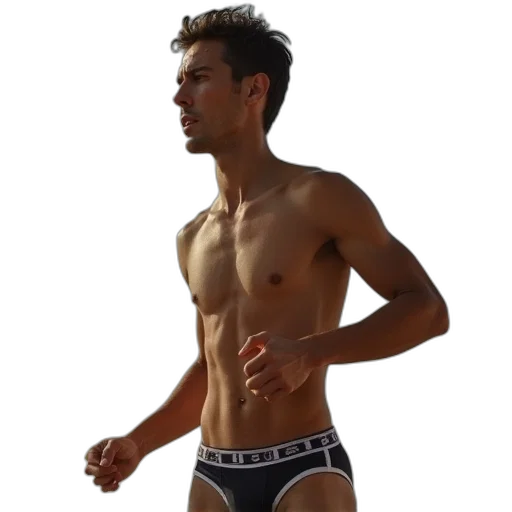 photorealistic, runner, wear, boy transparent PNG cut-out