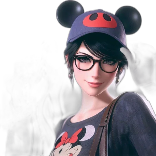 hat, face, photorealistic, fantasy art transparent PNG cut-out