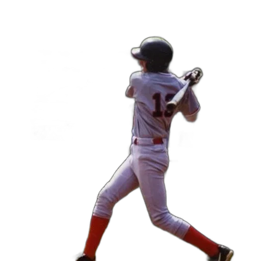 baseball, player, grey, uniform transparent PNG cut-out