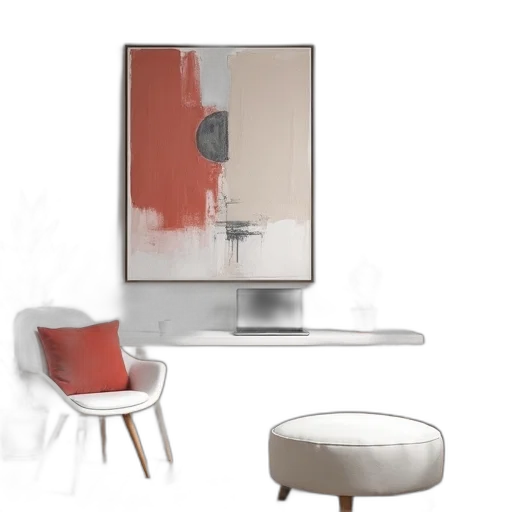 furniture, 3d render, concept art, photorealistic transparent PNG cut-out