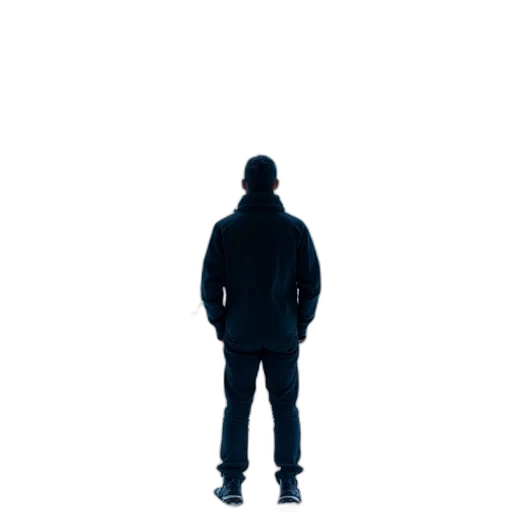 jacket, face, staff, creature transparent PNG cut-out