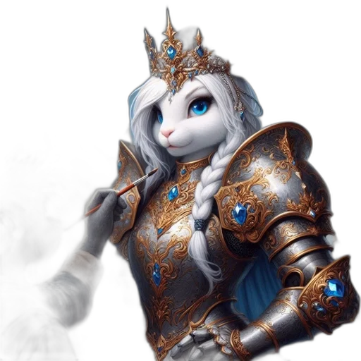 robot, sword, dragon, crown transparent PNG cut-out