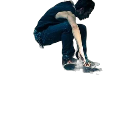 shoes, staff, creature, jacket transparent PNG cut-out